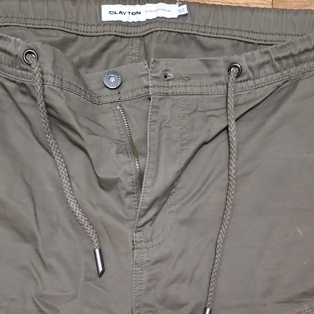 Clayton Men's Flat Front Shorts - Olive
